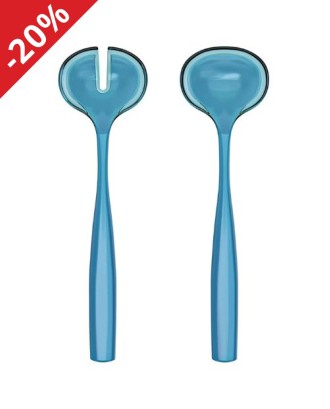 Set 2 piese pentru servirea salatei, 28 cm, albastru, Dolcevita - GUZZINI